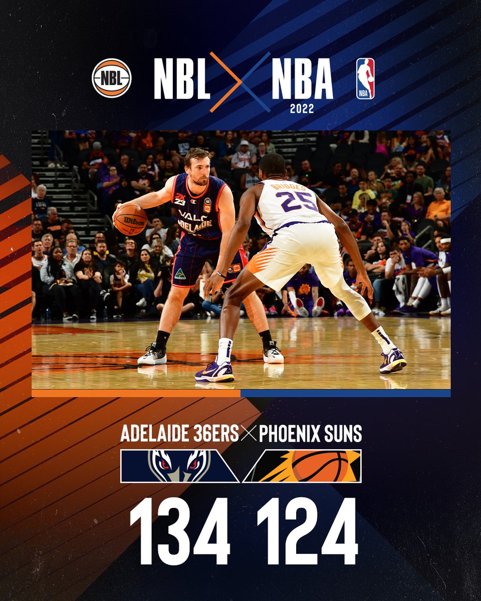 YES. THIS IS REAL LIFE.

And yes, this is preseason, but the <a href="/Adelaide36ers/">Adelaide 36ers</a> just did the NBL and Australian basketball proud and made history in the process with the first-ever #NBLxNBA win for the good guys.

Take a bow, 36ers 🙌