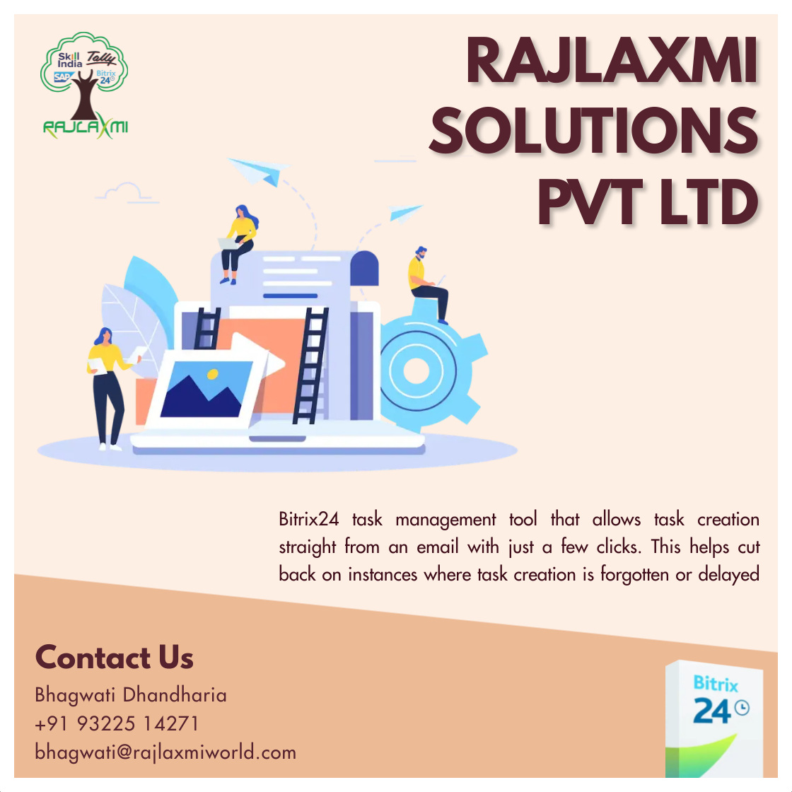 rajlaxmiworld's tweet photo. ..
#bitrix24 #bitrix24crm #bitrix24team
#bitrix24partners #bitrix #bitrix24in #bitrix24india #rajlaxmisolutions #rajlaxmisolutionspvtltd #rspl #freecrm #crmintegration #crmsolutions #crmsystem #bitrix24crm #bitrix24idea #bitrixsupport #CRM #crmsoftware #crmsolutions
.. https://t.co/KsmMzqC7sW