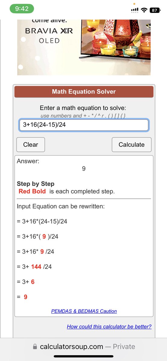 paritosh3486's tweet photo. apple Company, is a company of perfection &amp; excellence in technology.
calculator feature of iphone, is unable to follow the simple bodmas rule of math. Excellence is to correct the smallest shortcomings. my gift(i # 14pro)?
@tim_cook @Apple
#iphone @PMOIndia @narendramodi https://t.co/4b6IZ4nLlv