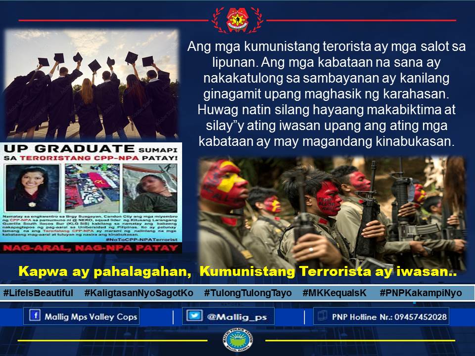 #lifeisbeautiful
#KaligtasanNiyoSagotKo 
#TulongTulongTayo
#MKKequalsK 
#PNPKakampiNyo