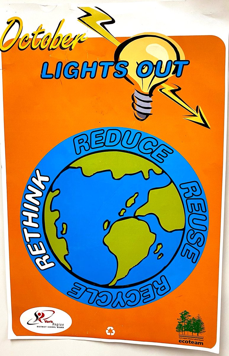 RoselawnPS's tweet photo. Last month’s #September #ECOtheme was Litterless Lunch! This month, we are learning about the importance of saving energy! 💡🔋🕯🔦🔌 #lightsoff #ecotheme @YRDSBEcoSchools @RoselawnPS #reduce #reuse #recycle #rethink #save #energyefficiency https://t.co/wkp79O7mE0