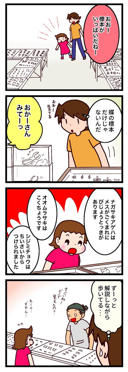 虫の話がいつもと違う感じでちょこっと好評だった。
もしかしてみんな虫好き?

#漫画が読めるハッシュタグ #漫画 #蝶 #蛾 #昆虫 #虫 
#ASD #発達障害 #自閉症スペクトラム 