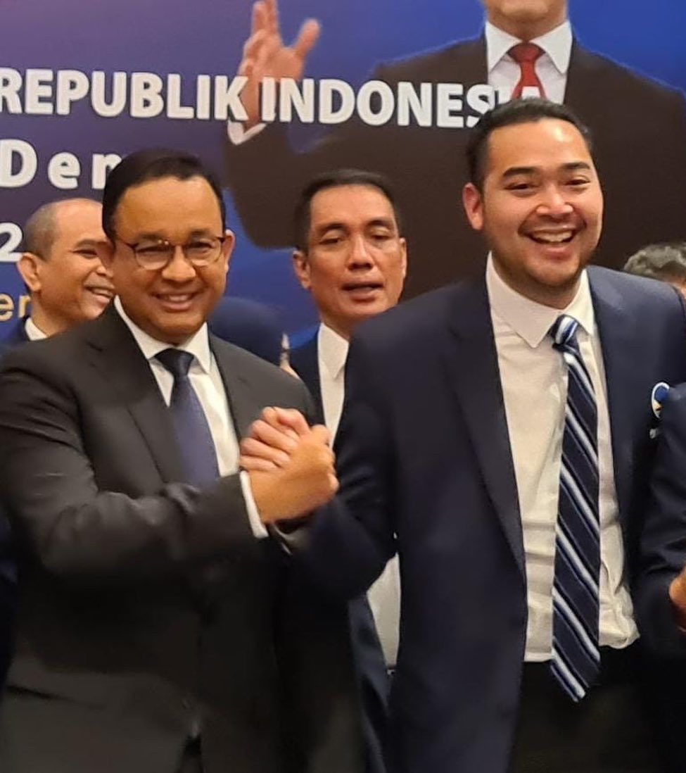 Hari ini Partai NasDem mendeklarasikan calon presiden kami untuk Pemilu 2024 adalah Pak @aniesbaswedan