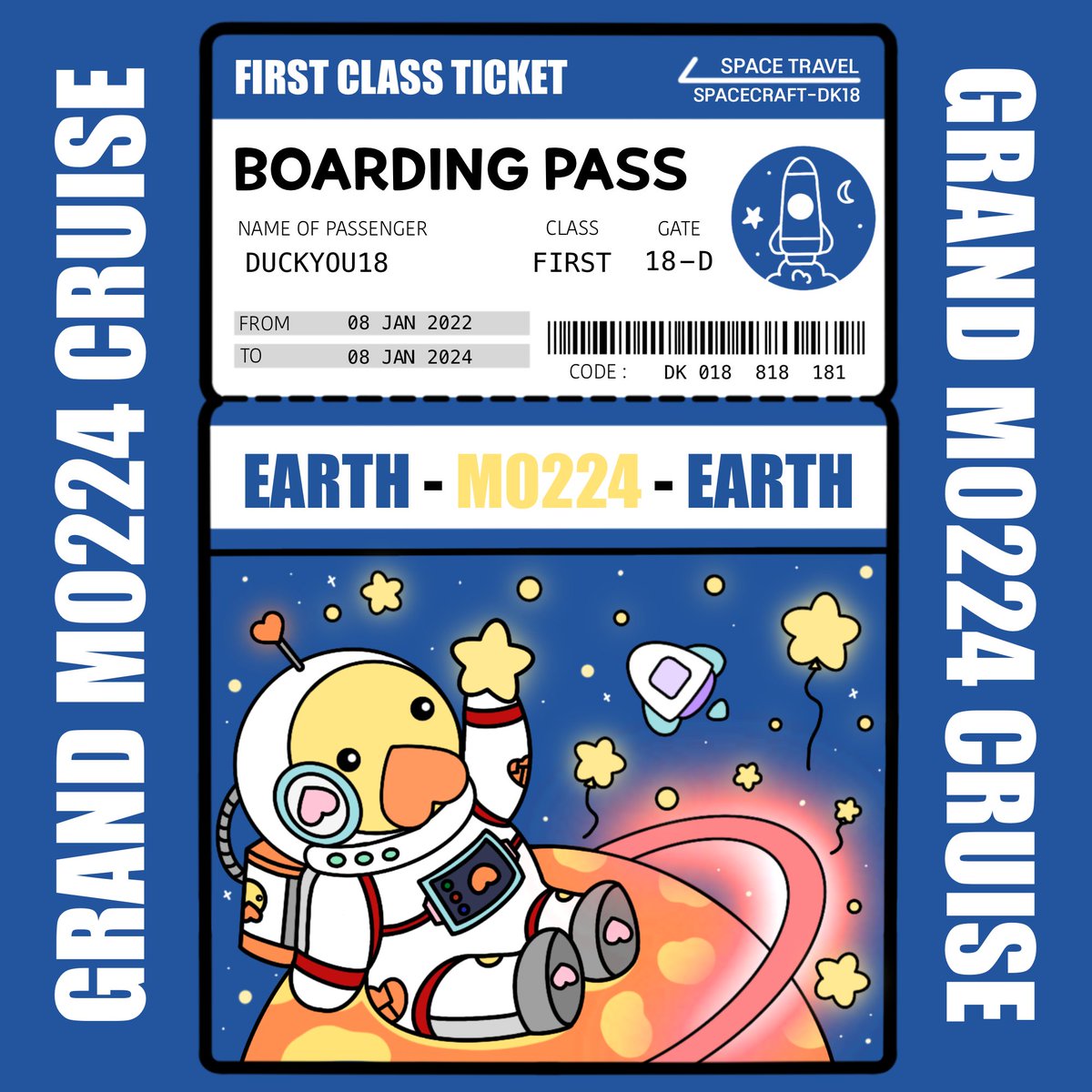 👩‍🚀M0224 Space Travel Ticket Mintning Schedule👨‍🚀

⏰22. 10. 3 (월) PM 10

덕유가 사는 M0224행성☄️으로 떠나는 🚀우주여행티켓🎫

🦆언제나 즐거운 덕유 오카방🦆
 KAKAO : open.kakao.com/o/gojhWELd

#NFTartist #NFTCollection #NFT #NFTs #knftsz #NFTCommumity