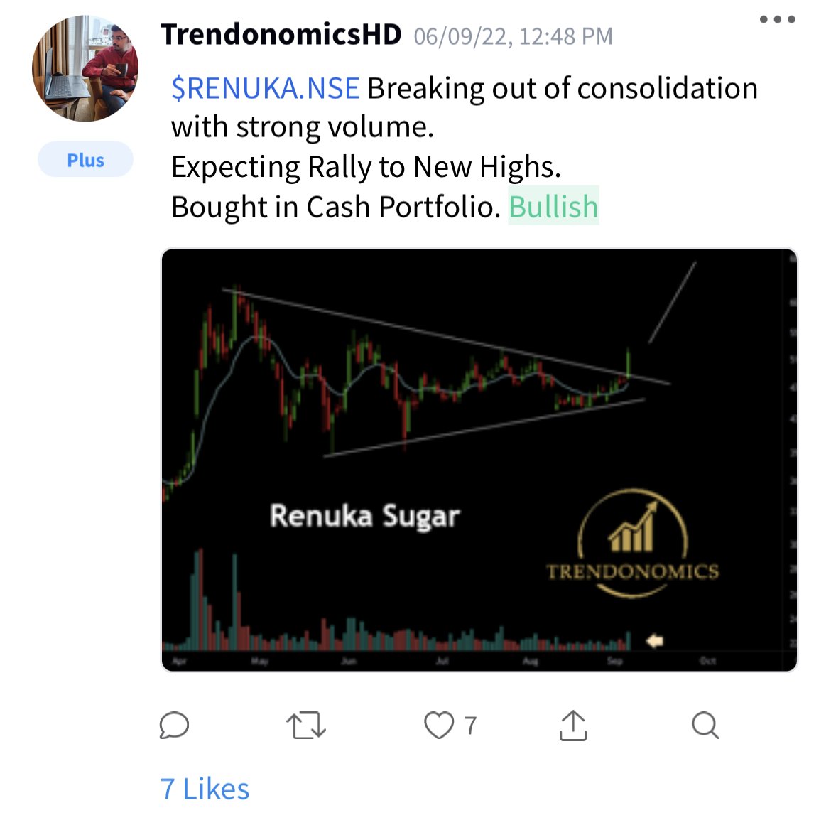 Stocktwits India 🇮🇳 on Twitter "RenukaSugars is rallying big time, up 97 YTD. TrendonomicsHD