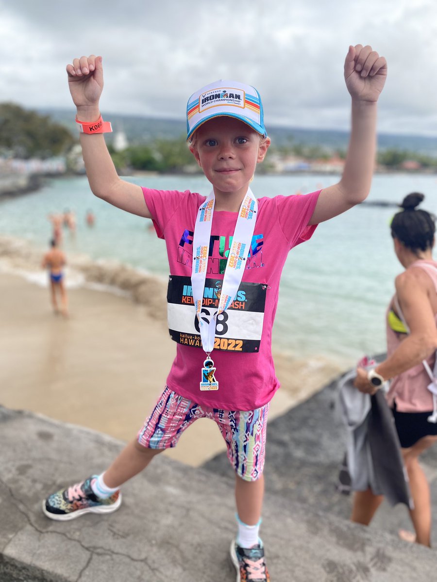 laura_b81's tweet photo. Olivia & Sophie completed the 1 mile #Ironkids in Kona, Hawaii today. They absolutely smashed it! #futureironman @OURLADYSASPULL @MissCYear2 @MissS_YR https://t.co/FcSIeN5YPt