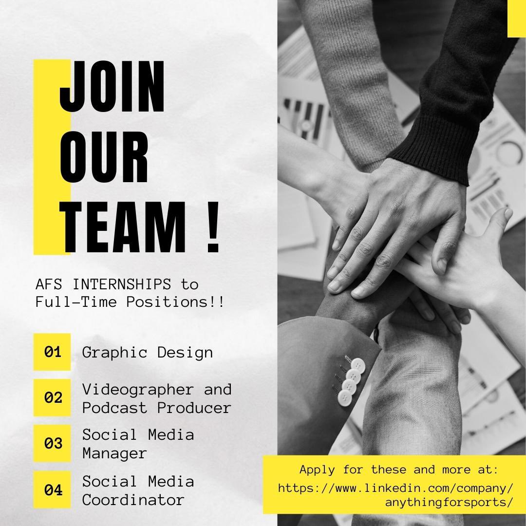 We are ramping up!! First four positions have been posted to LinkedIn. We are looking for some enthusiastic people that believe in the vision to join the team. Help us really get things off the ground and there are big things in store for all of us!

linkedin.com/company/anythi…