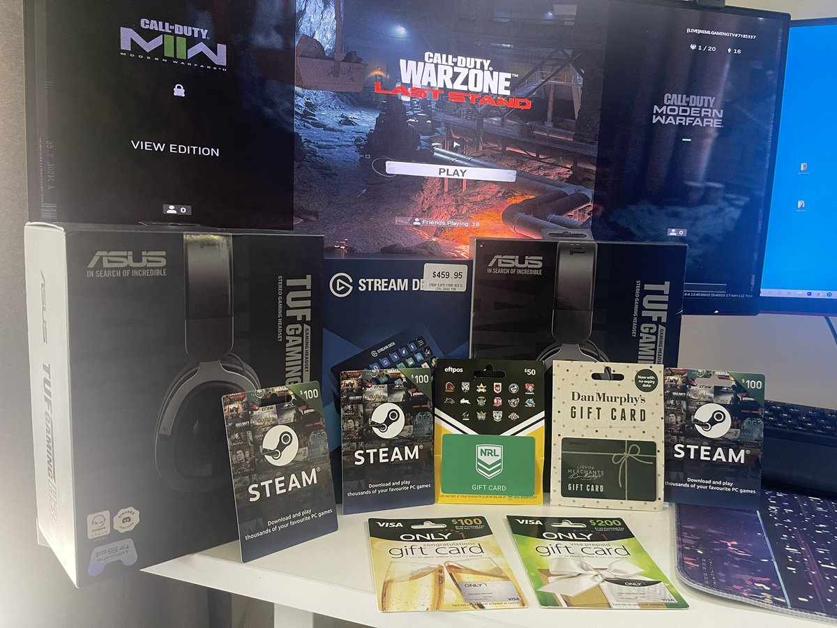 Competition announcement!
 To enter you must drop into the stream tonight between 9pm and 11pm.
You will need to like and retweet this tweet.
Like and share our Instagram post.
Like and share our TikTok post 
Like and share our Facebook post.