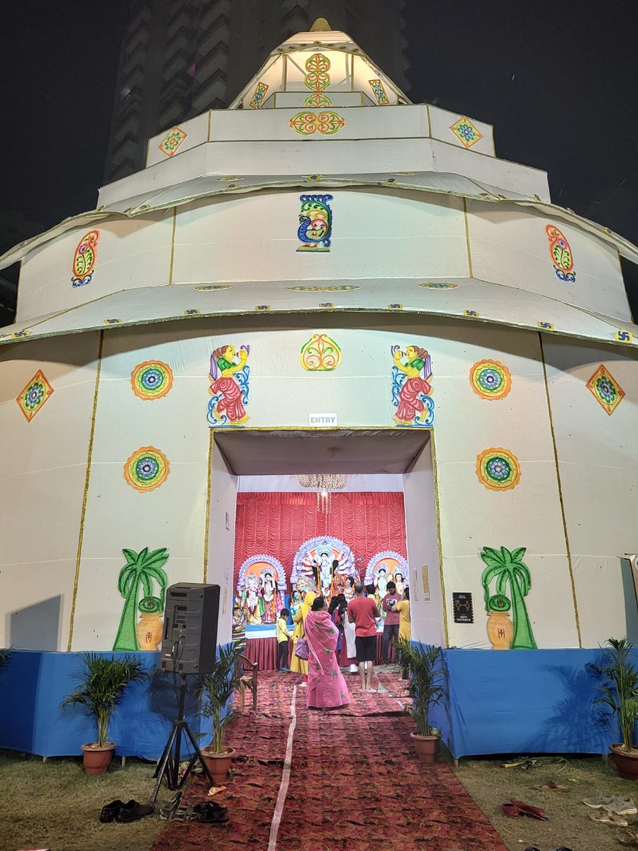 DreamvilleAOA's tweet photo. माननीय विधायक ���ेजपाल नागर जी सोसाइटी में चल रहे दुर्गा उत्सव में सम्मलित हुए और मातारानी का आशीर्वाद लिया। सोसाइटी की प्रोतिची टीम द्वारा सजाये गए मनमोहक पंडाल के लिए शुभकामनायें भी दी। @tejpalnagarMLA @ravibhadoria @BJP4Bisrakh @DreamvilleResi https://t.co/p9GUYG4Ksr