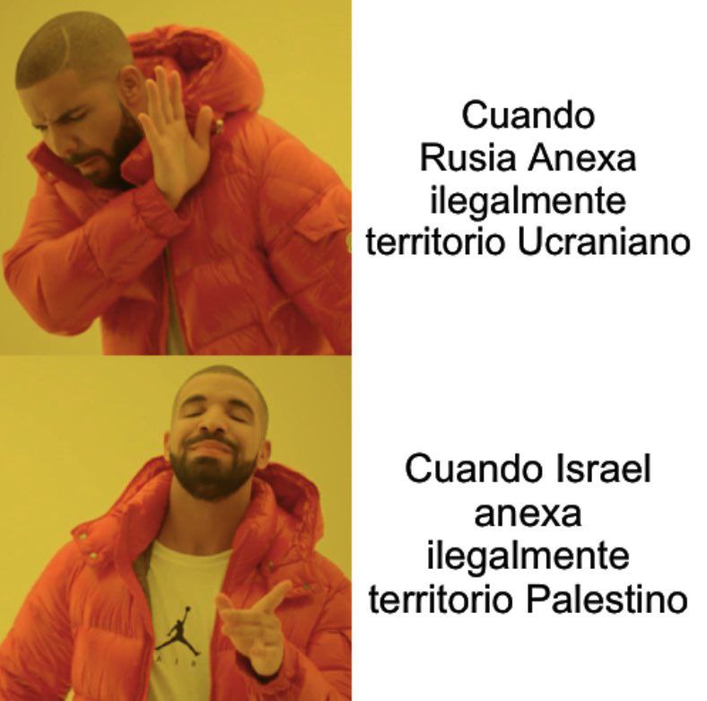 AbabiilOrg's tweet photo. Con una diferencia sustancial: los #sionistas nunca han hecho consultas o referéndum al pueblo #Palestino para anexarse sus territorios, lo han hecho por la fuerza y pese a que todo el mundo ha protestado, han seguido adelante en el exterminio del pueblo Palestino. https://t.co/6TtIjUyVra