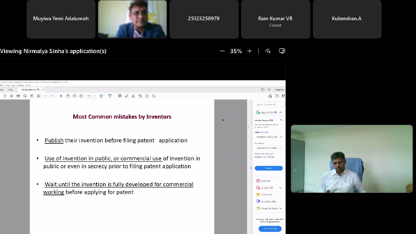 IPIRTI's tweet image. #IPIRTI in association with @RGNIIPM organized online workshop on "Intellectual Property Rights and Patents &amp;amp; Design Filing" with participation of about 138 Researchers, Scientists, Faculty and Students from various research institutes and universities. @moefcc