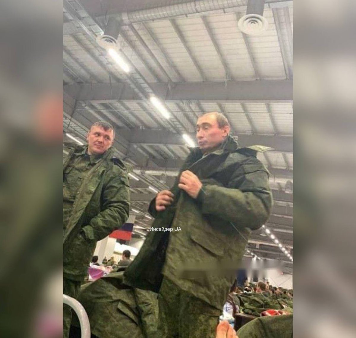 nexta_tv's tweet photo. It seems like #Putin has also been mobilized! ;) https://t.co/dTYnQZu7nL