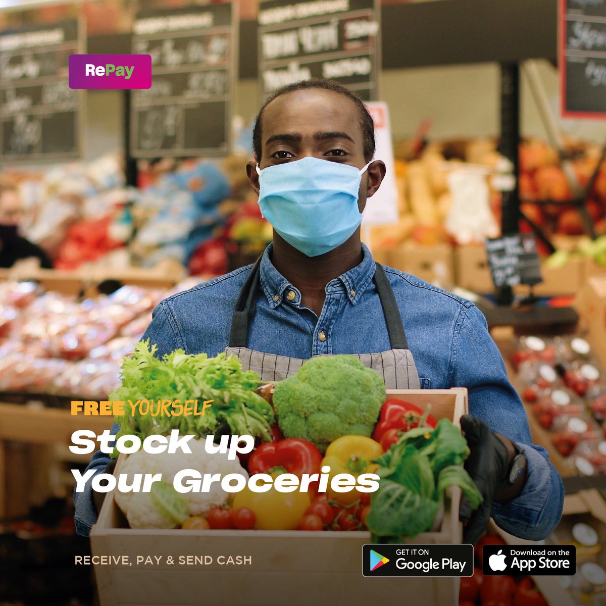 RePay Wallet got you covered, shopping, sending or receiving money. Join RePay Wallet by downloading it on google play.
