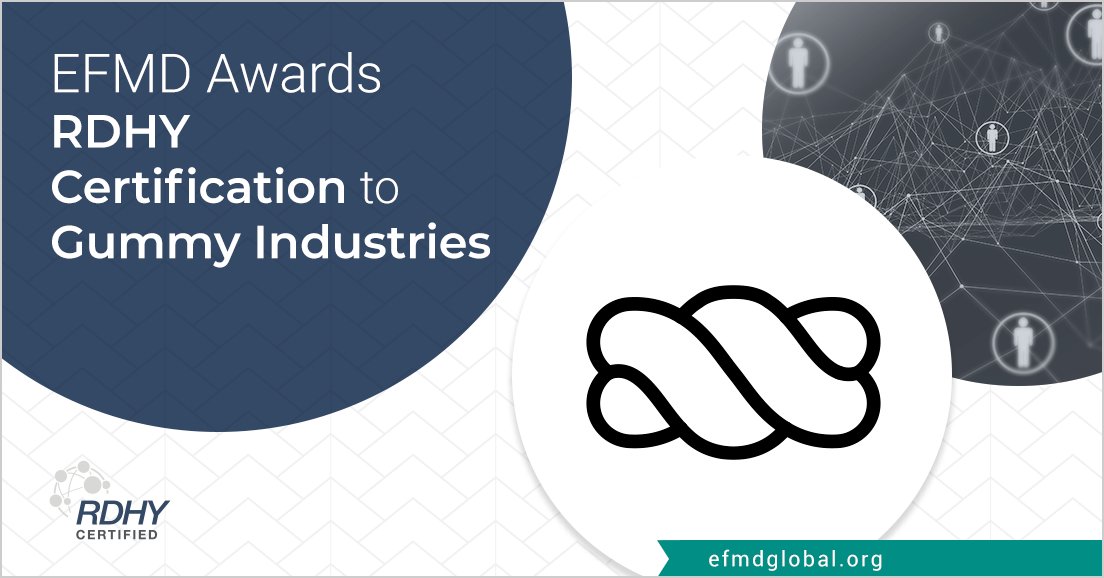 🎉 Congratulations to <a href="/gummyindustries/">gummyindustries</a> in Italy for receiving its EFMD RenDanHeYi (RDHY) Certification! 🎉 Learn more about the company's journey in our most recent Global Focus issue 🔗 bit.ly/3UIe6Xv.

<a href="/alekone/">Alessandro Mininno</a> <a href="/betone/">Fabrizio Martire</a> #iot #businessmodel