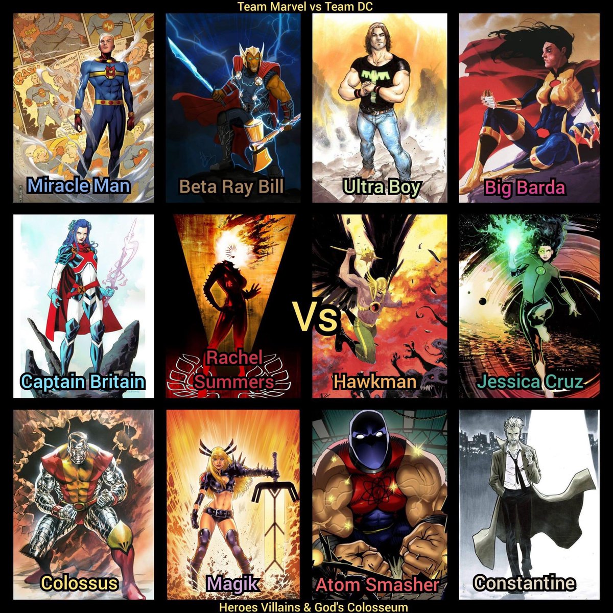 WhoWouldWin13's tweet photo. #MarvelTeam📚 VS #DCTeam🌉
(Marvel VS DC)
Who wins, and why?
#whowouldwin #deathbattle #SHPOLL22 https://t.co/TYzg8cZ6cJ