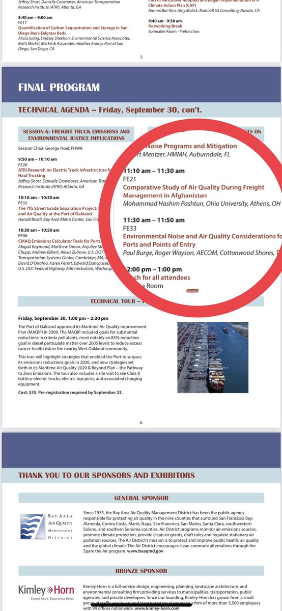 hashimpashtun's tweet photo. Glad to announce that my paper on ”Comparative Study of Air Quality During Freight Management in Afghanistan” was selected and presented virtually at the @AirandWaste Freight Management Conference in Oakland, California last week. #AwmaEnvFreight
https://t.co/fwTrOZHfYm https://t.co/bTkV0uSmZj