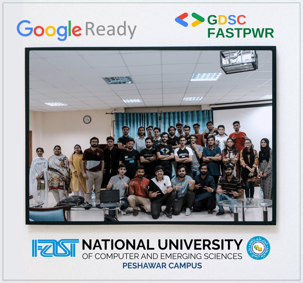 fastpwrofficial's tweet photo. Some glimpses from the READY? GET, SET, GOOGLE! organized by Google Developer Student Club (GDSC) on 22nd September 2022.
#FASTPWR #FASTNUCES #fastlane #LearningWithoutBorders #MeritMatters @gdsc_nuces https://t.co/SuQmOrR8mJ
