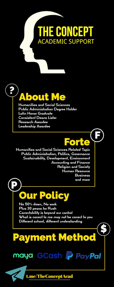 RodsSupport's tweet image. Hi! Still, looking for an academic commissioner? You can transact with me by replying or send dm. Also refer to the attachment to know about me. Thank you☺️.

Visit my Channel:
t.me/TheConceptAcad
DM Telegram: 
@RudyReady