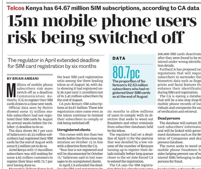 Consumers Federation of Kenya (COFEK) on Twitter: