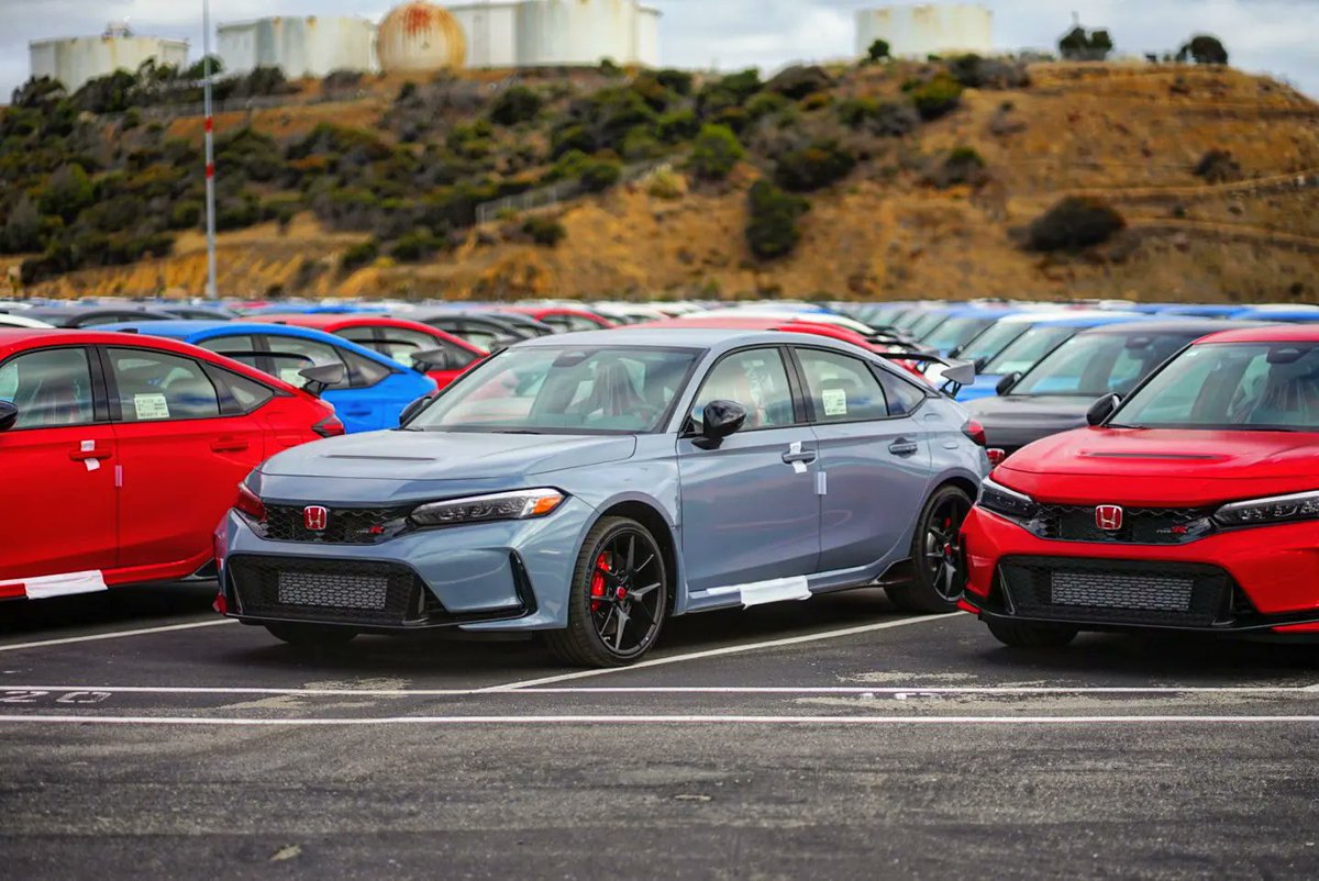 GPWAP2's tweet image. New 2023 Honda Civic Type R in Richmond, California.  Fresh off the boat from Japan! #FL5 #CivicTypeR #Honda #civic