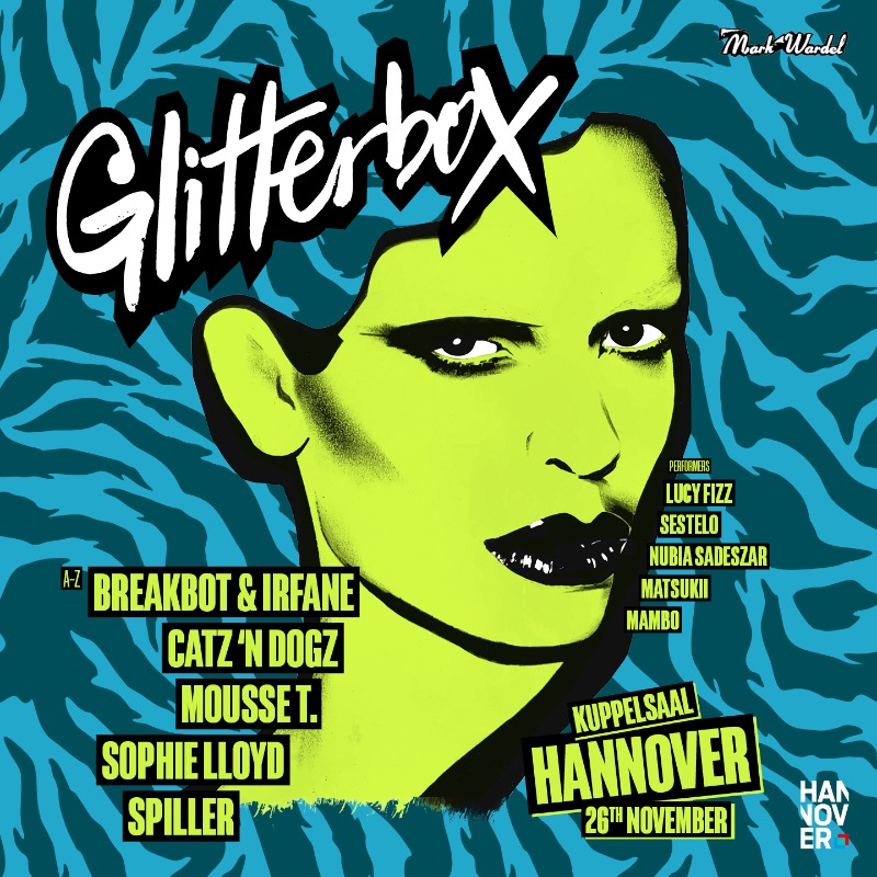 Glitterbox's tweet photo. Just announced 🚨

We return to Hannover next month with @breakbot Irfane, @Catz_n_Dogz, @moussetofficial, @djspiller &amp; @djsophielloyd 🕺🏽
