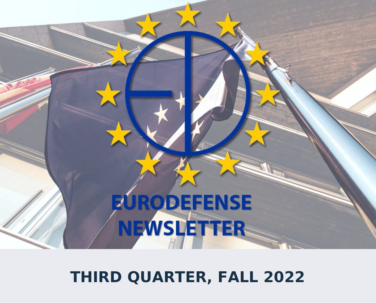 The Fall 2022 Newsletter of the EuroDefense Network is now available! Editorial by the President of EuroDefense Romania, Dr. Liviu Muresan.

linkedin.com/feed/update/ur…