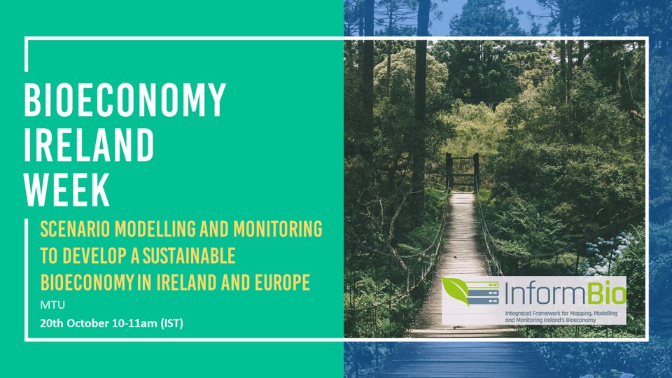 INFORMBIO_IE's tweet photo. Do you want to hear about how INFORMBIO is going to implement in #Ireland a prototype of the @EU_ScienceHub Bioeconomy Monitoring System? And how #Ireland can learn from the @biomonitor_eu project?

📆 the 20th October 11-12am CEST/ 10-11am IST

✍️ https://t.co/tB4jPFqpd7 https://t.co/kege4HehD5