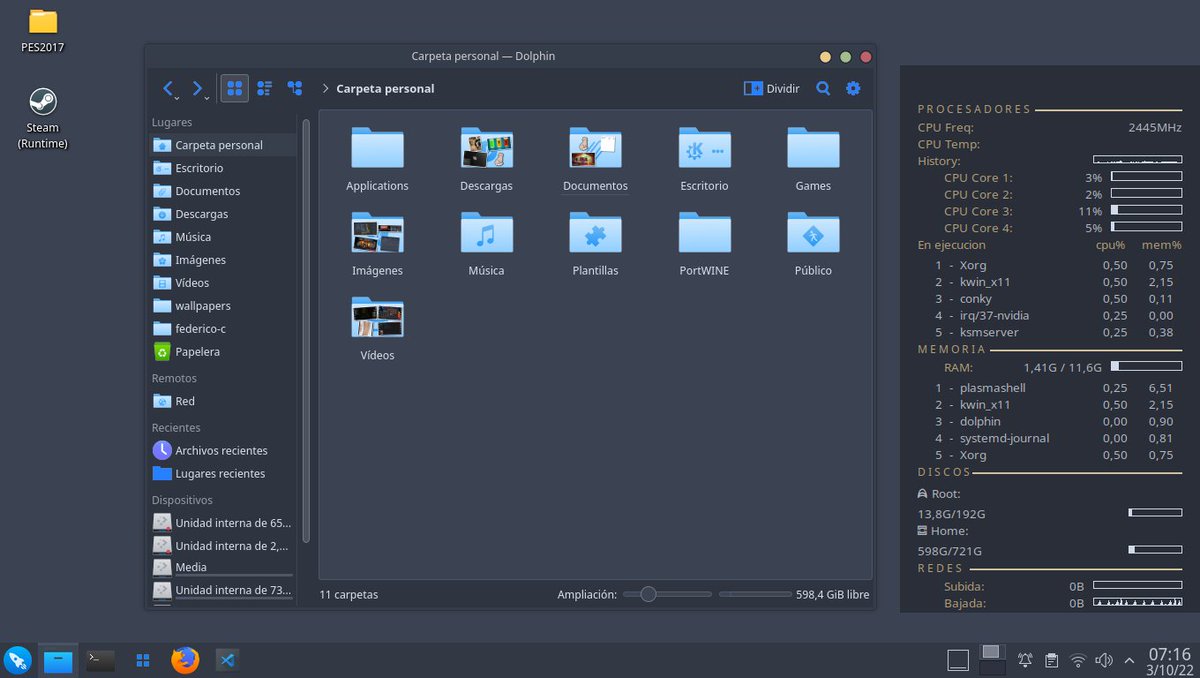FedeDragons23's tweet photo. #NordTheme #Antu #Manjaro #Plasma #Linux https://t.co/50HfyfrRUE