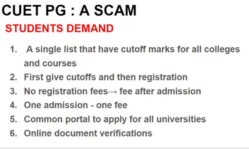 KapilMehta06's tweet photo. #CUETFEESCAM
#CUETSCAM
#cuetpgscam
One Nation, One Exam 
Why not one counseling and one counseling fee.
@mamidala90 @DG_NTA @ugc_india
@PMOIndia @dpradhanbjp @aajtak @IndiaNews_itv @DDNewsHindi @bhupro @ndtvindia https://t.co/IRkzLChUE1