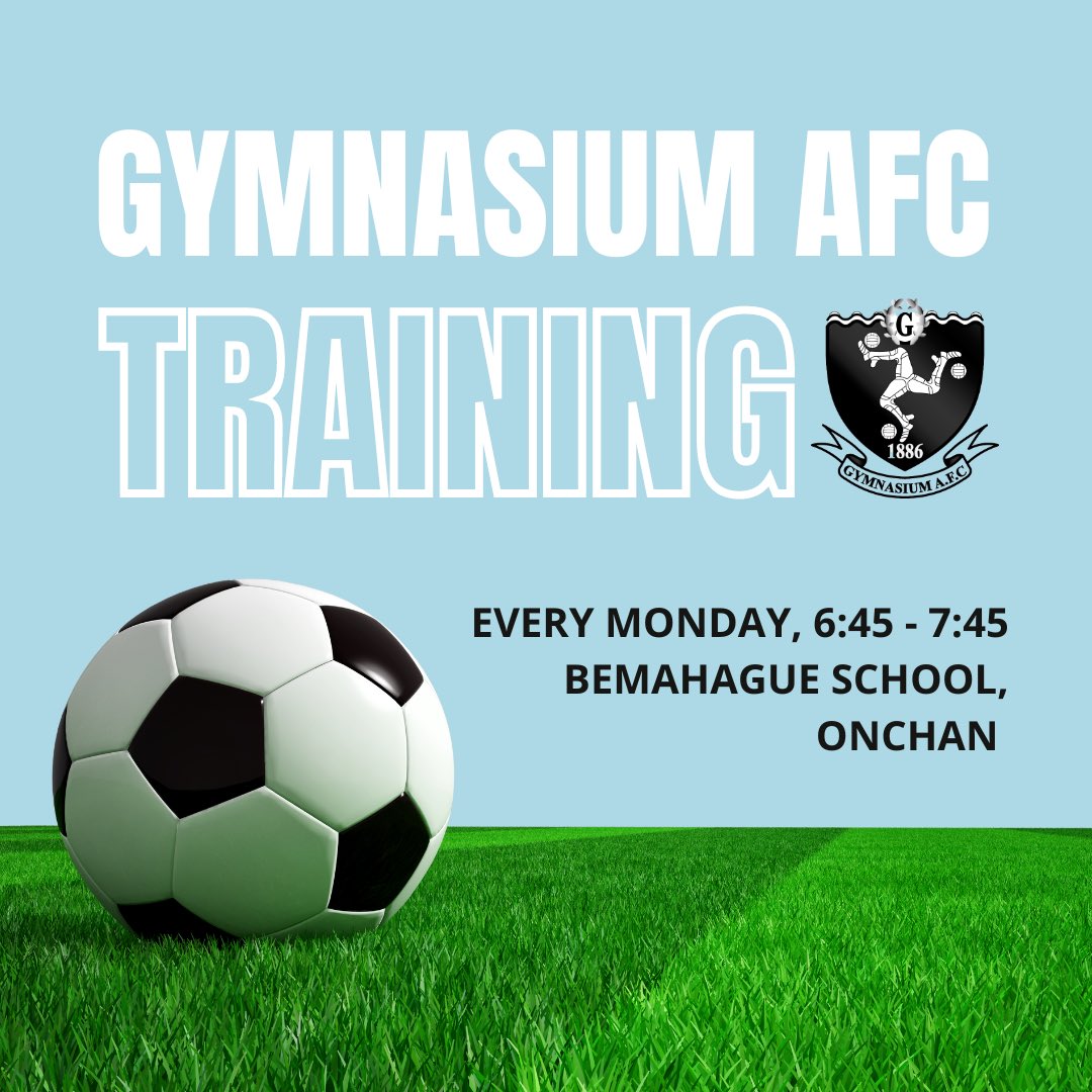 ⚽️ TRAINING REMINDER ⚽️ 

All players welcome, current and new. See you there #GTID