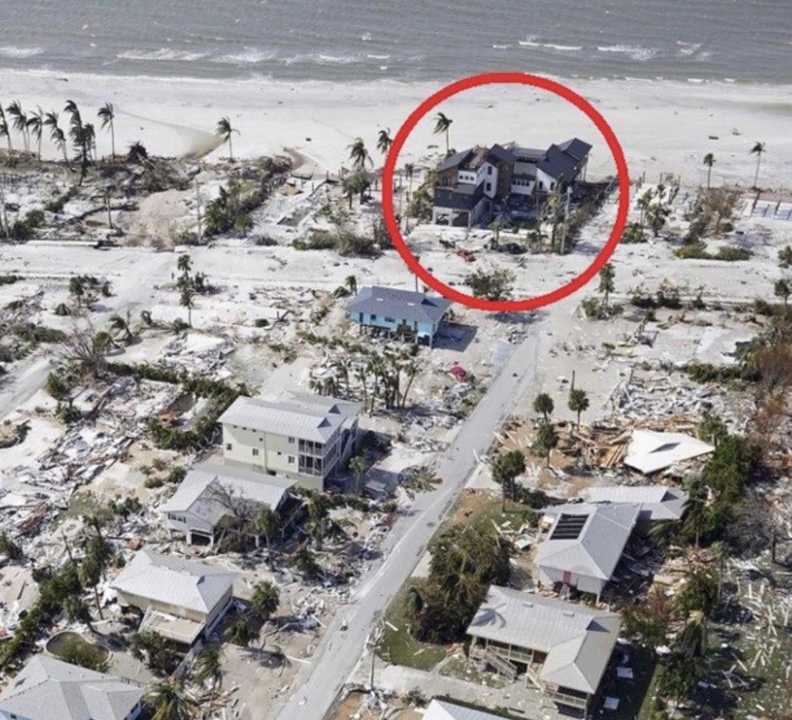 The house I want to know more about ... 

I want to know more about this house that apparently out-performed its neighbors in a major way during Hurricane Ian 🚨