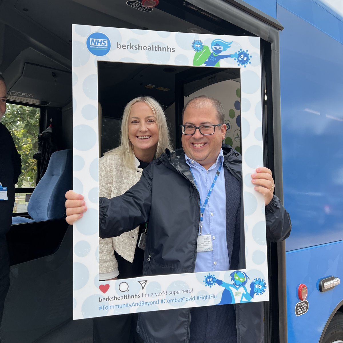 BHFT's tweet photo. Our Exec and staff received their flu jabs π
Staff are welcome to use our superhero selfie frame after getting their vaccines. Tweet us so we can share your photos π· #ToImmunityAndBeyond https://t.co/aS82nZC4Ny