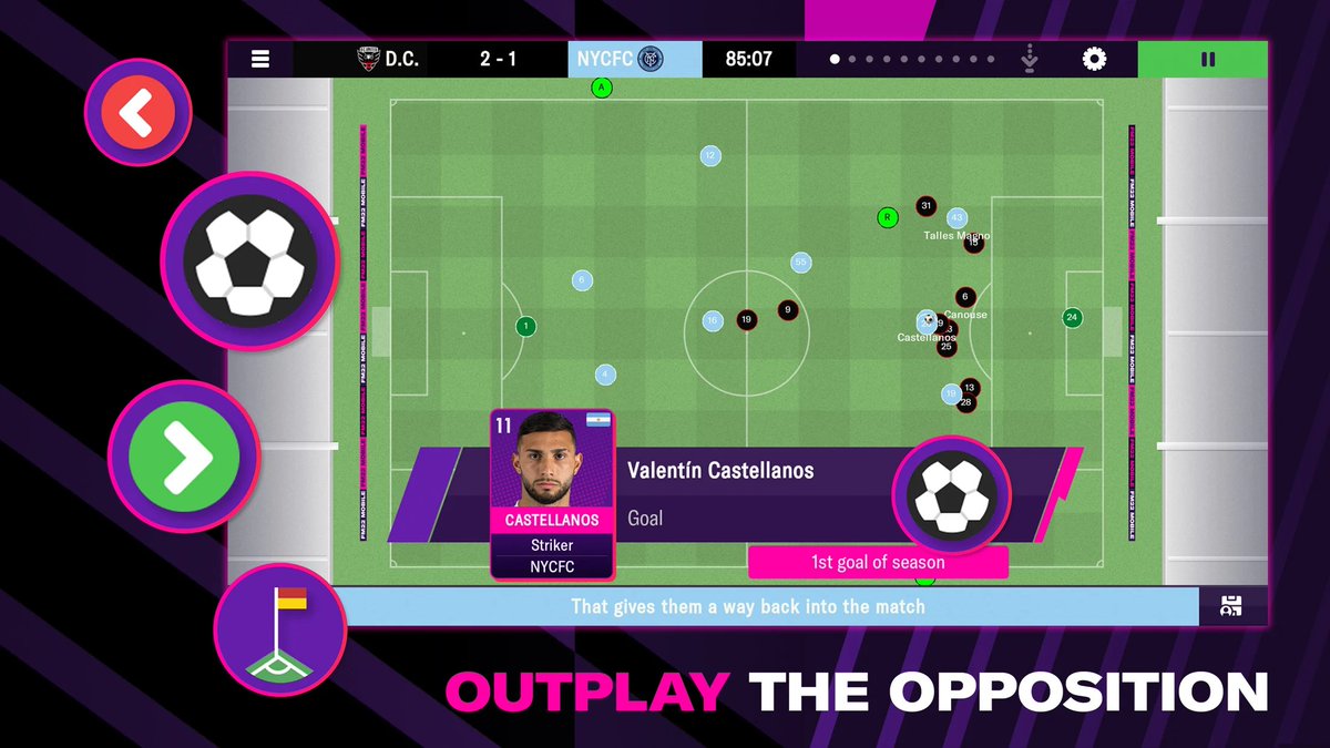 FootManagerGame's tweet image. Compact, without compromising on detail, FM22 Mobile provides an instant management fix for managers in a hurry to reach the top of the game