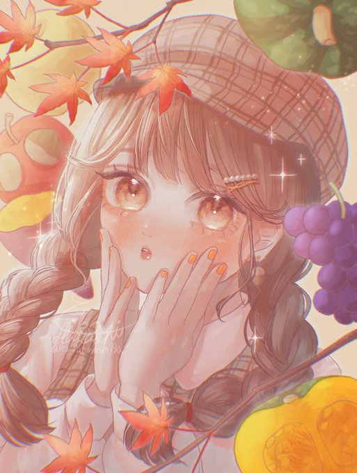 「銀杏の葉 髪飾り」のTwitter画像/イラスト(新着)