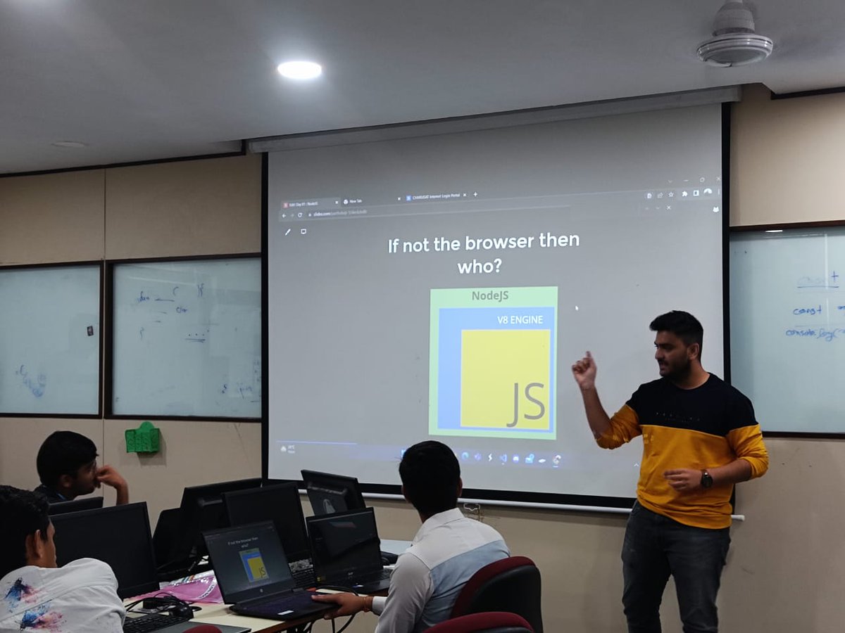 partthh99's tweet photo. Enough of consumption, its time for some contribution! Was selected as a Guide for 2 day NodeJS Hands-on workshop with the Team.
I am not that great of a Teacher, but highly inspired from @Hiteshdotcom!
The way he teaches definitely helped me deliver well ! 😄 https://t.co/hQi5LP8WnV