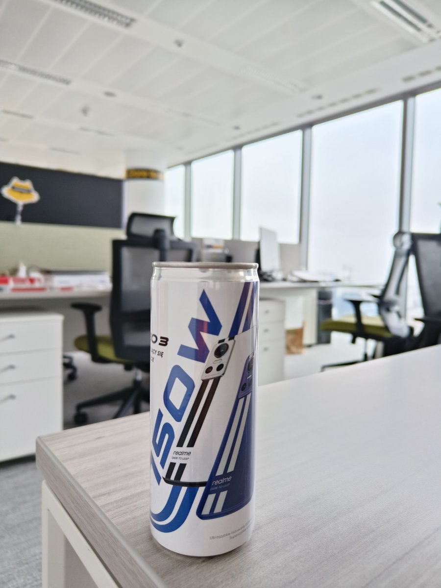 Finally, we worked out the perfectly balanced specs, launching #realme #EnergyDrink soon to let you stay energetic the whole day.