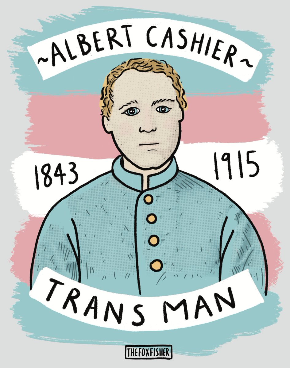 To celebrate LGBT+ History Month in the USA, meet 
Albert Cashier. He was born in 1843 in Ireland. Age 19, he began serving in the union army in the American civil war. He was the shortest soldier in the regiment. (THREAD)
