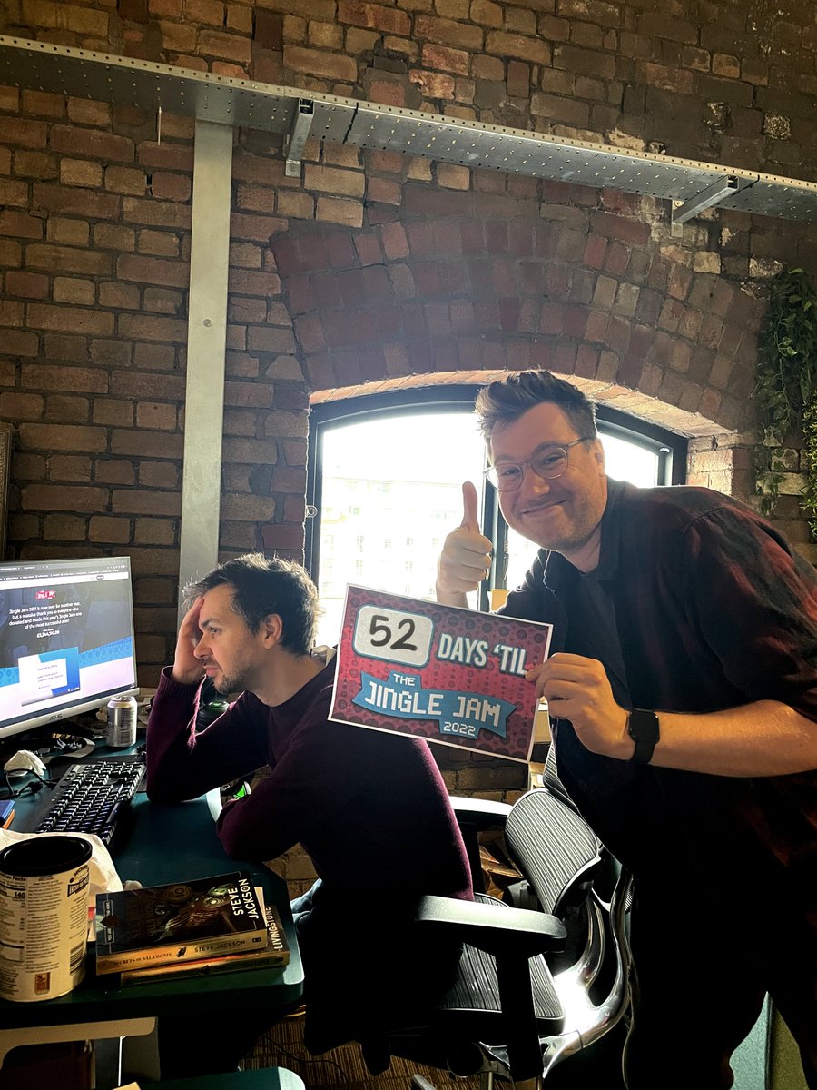 Lewis has begun the mammoth task of stream planning for #JingleJam2022—what are you most excited for this year?

<a href="/YogscastLewis/">Lewis Brindley</a> <a href="/alsmiffy/">Alex Smith</a> #countdowntojinglejam2022