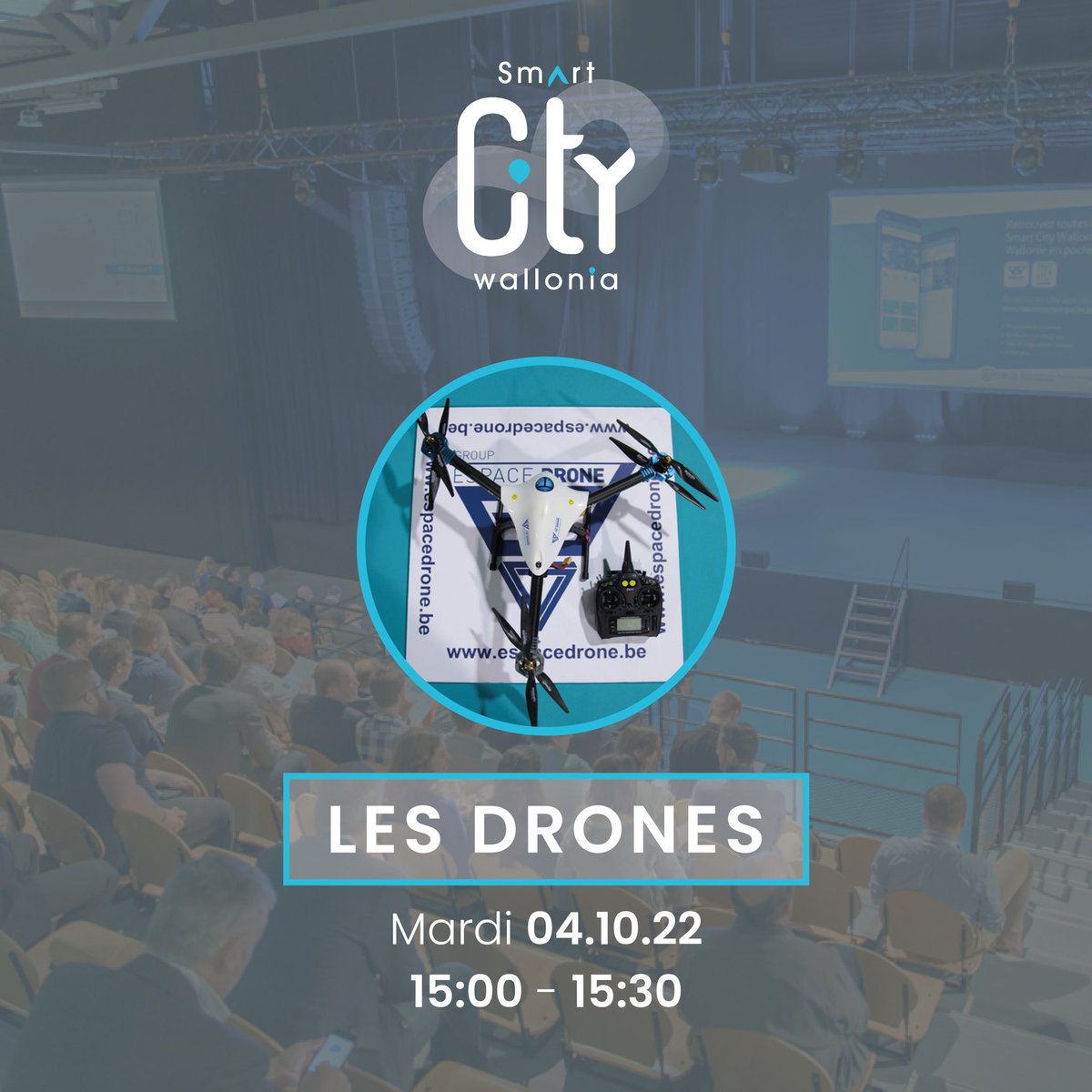 💡Les drones : Quelle est la législation en cours et les applications lorsque l'on souhaite utiliser un drone pour sa commune ?

Rendez-vous demain, mardi 04 octobre à 15h00 pour découvrir cette session.

➡️ Inscrivez-vous gratuitement ici : bit.ly/SCW22inscripti…