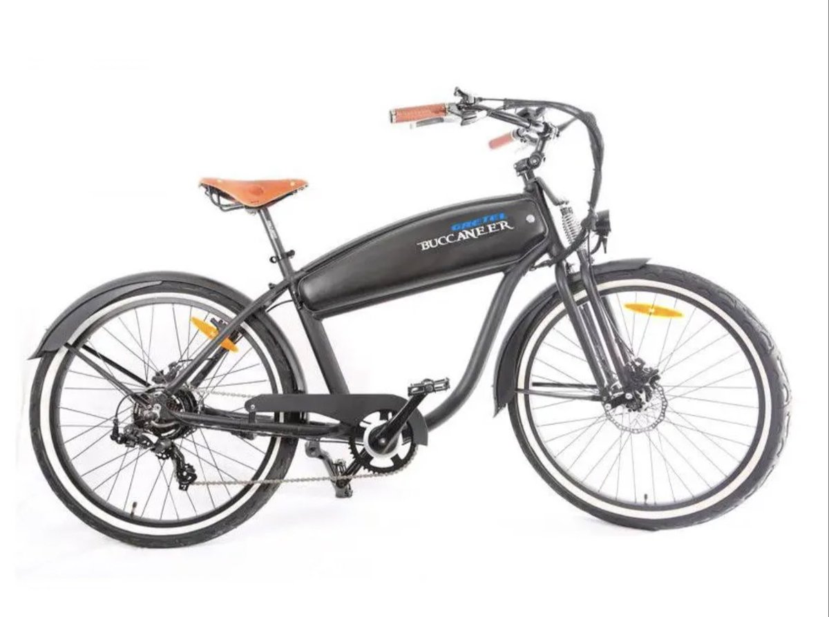 ¿Buscas una bici eléctrica tipo custom, con un estilo rompedor y unas características únicas? Echa un vistazo a esta Gretel Bucaneer, que tenemos en oferta con un descuento irrepetible: la hemos bajado de 1.699 a 1.199 euros. biobike.es/producto/grete…