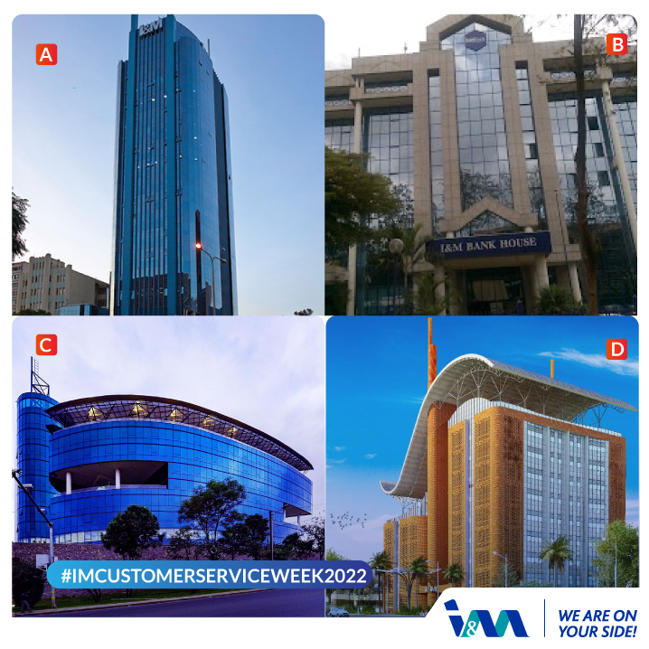 imbankke's tweet photo. Which of these buildings is I&M Bank Kenya's Headquarter?
Make sure to accompany your answer with the hashtag #IMCustomerServiceWeek2022 and #CustomerServiceWeek to stand a chance to win!
See T&Cs: https://t.co/Y0AygsJgsu https://t.co/JzAm4sQHWn
