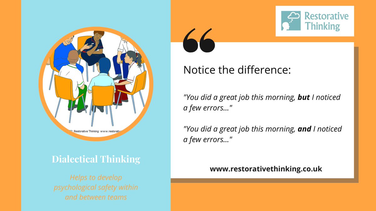 Lesley Parkinson ๐ (@re__thinking) on Twitter photo Towards psychological safety: improve the delivery of your statement and reception of feedback by replacing the word 'but' with 'and'. Just sayin'! <a href="/aaroncumminsNHS/">Aaron Cummins</a> <a href="/CRawes_nurse/">Claire Rawes</a> @HeatherFTSUG <a href="/leejenksmb1/">Lee Jenkinson (MIEDP) he/him ๐บ๐ฆ</a> @HChandisingh <a href="/NHSLeadership/">NHS Leadership Academy ๐</a> <a href="/HorizonsNHS/">NHS Horizons</a> <a href="/Janinesaleh1/">Janine Saleh</a> <a href="/Bhamchildtrust/">Birmingham Children's Trust</a> Towards psychological safety: improve the delivery of your statement and reception of feedback by replacing the word 'but' with 'and'. Just sayin'! <a href="/aaroncumminsNHS/">Aaron Cummins</a> <a href="/CRawes_nurse/">Claire Rawes</a> @HeatherFTSUG <a href="/leejenksmb1/">Lee Jenkinson (MIEDP) he/him ๐บ๐ฆ</a> @HChandisingh <a href="/NHSLeadership/">NHS Leadership Academy ๐</a> <a href="/HorizonsNHS/">NHS Horizons</a> <a href="/Janinesaleh1/">Janine Saleh</a> <a href="/Bhamchildtrust/">Birmingham Children's Trust</a>