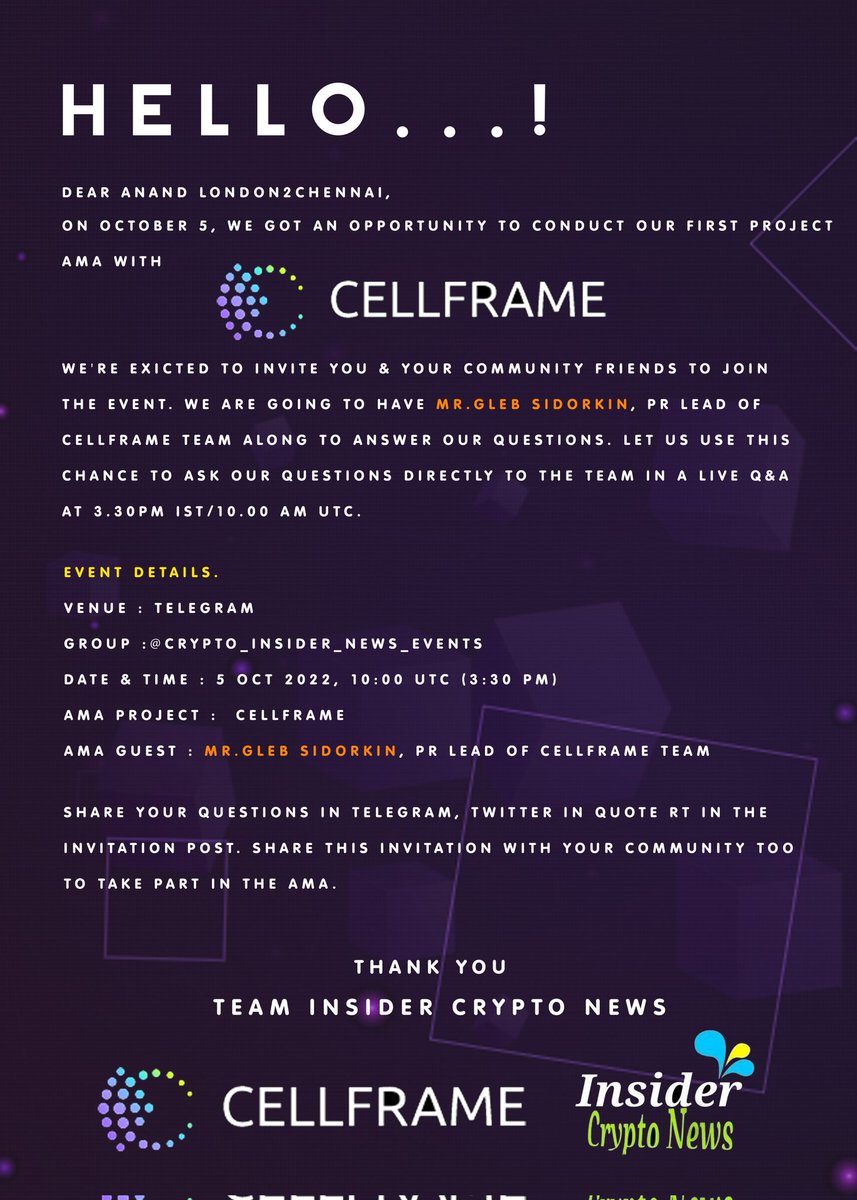 ICNVentures's tweet photo. Dear @chennai2london
We are happy to invite you and your community members to join our first project AMA at our Telegram grp. Thanks in advance.

AMA Link: https://t.co/IIsiNn04jt https://t.co/4vxboqa6a9