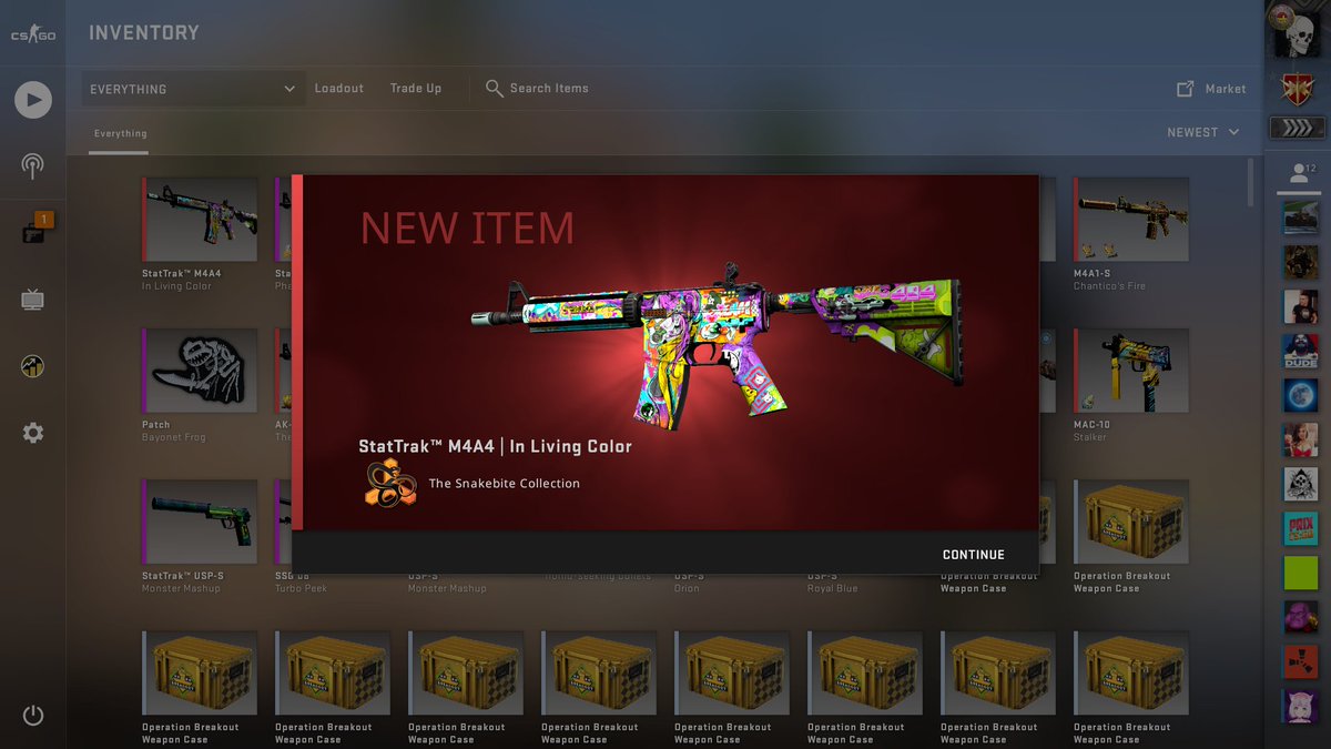 CampogioCS's tweet photo. Hello! I've just bought the #1 ST M4A4 In living color, I would love to get some price checks on it, in the meantime enjoy some screenshots! @zipelCS @ohnePixel @anomalyxd
#CSGO #csgoskin #csgoskins #counterstrike #csgotrade #gaming #csgoplayer #csgoclip #csgosell #CSGOGiveaway https://t.co/1xQk6ehQDL