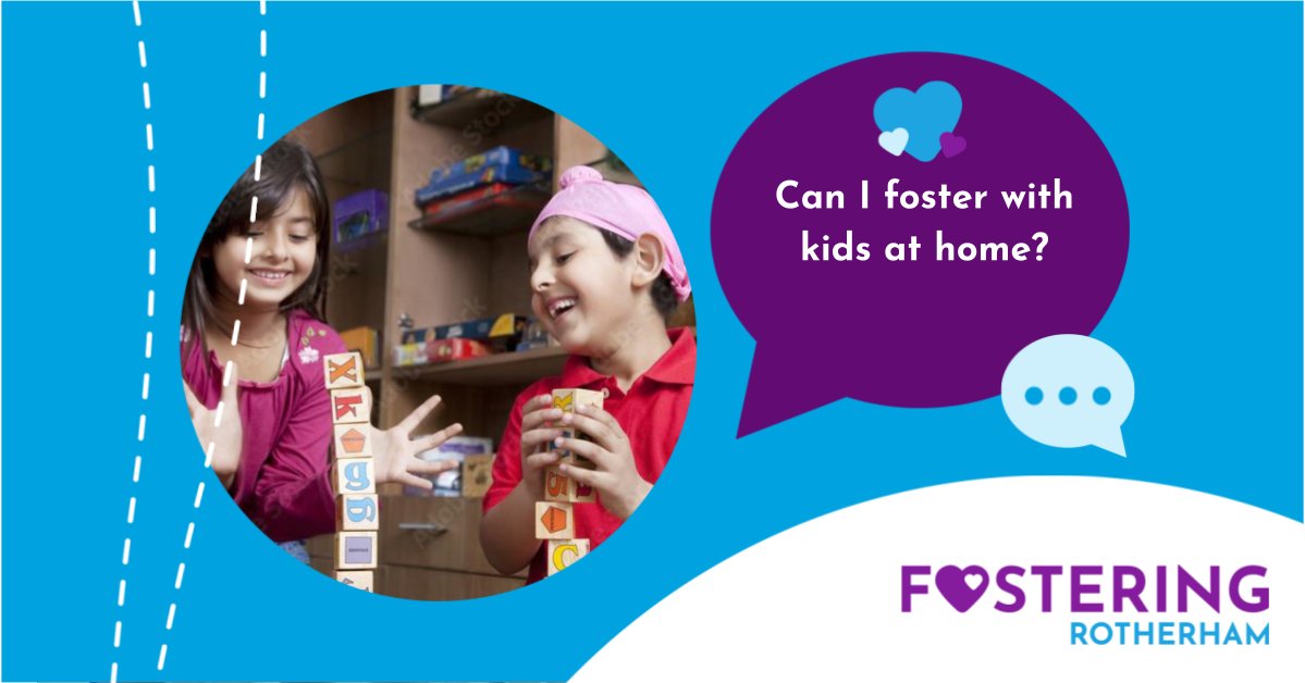 fosterrotherham's tweet photo. ❌ #MythBustMonday: I can't foster with my kids at home ❌   

We're proud to support children who foster within our Rotherham fostering family! 
Birth children or not, we'll support your family. 

Read more here:  https://t.co/a15IZyQ3br https://t.co/xMhgV5uZ93