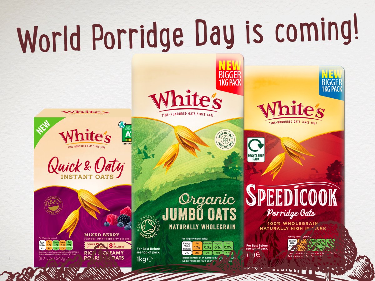 There's just no way that we can spoon all our love of porridge into a single day - or even week!

That's why we're going to be celebrating everything about our favourite grain from now up to World Porridge Day on October 10th and then all through National Porridge Week!