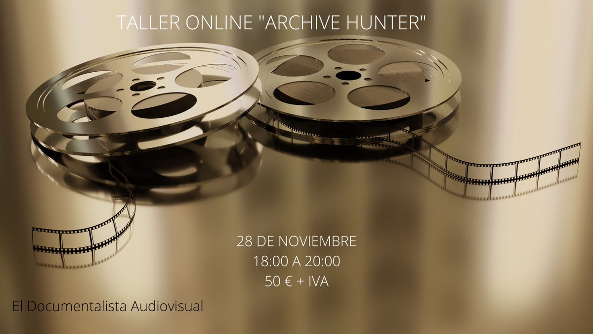 DocuAudiovisual's tweet photo. ¿Quieres saber cómo se trabaja en una producción #audiovisual?
El próximo 28 de noviembre ofertamos una nueva edición de nuestro taller "Archive Hunter" 💻🔍.
#footage #formación https://t.co/ywcLGQJPks https://t.co/NhqiAhhwHg