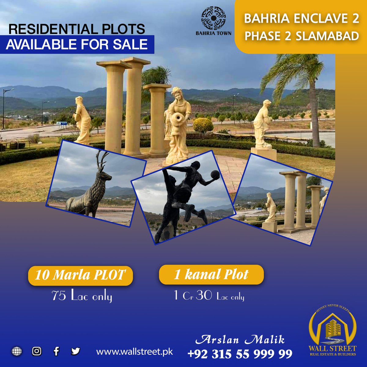bahriatownwall's tweet photo. PLOTS FOR SALE | BAHRIA ENCLAVE 2 PHASE 2 ISLAMABAD
10 Marla &amp; 1 Kanal Residential Plots on 1 Year Installments.
👉Located on main Murree Expressway 
👉Ideal Location 
👉Hills View 
👉Best Investment Option
👉Affordable Rate https://t.co/b0vsGAHiWd