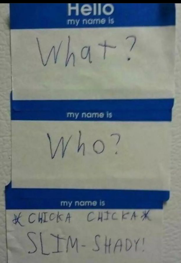 myunclesmemes's tweet photo. chicka chicka slim shady https://t.co/dx3Vd123xp