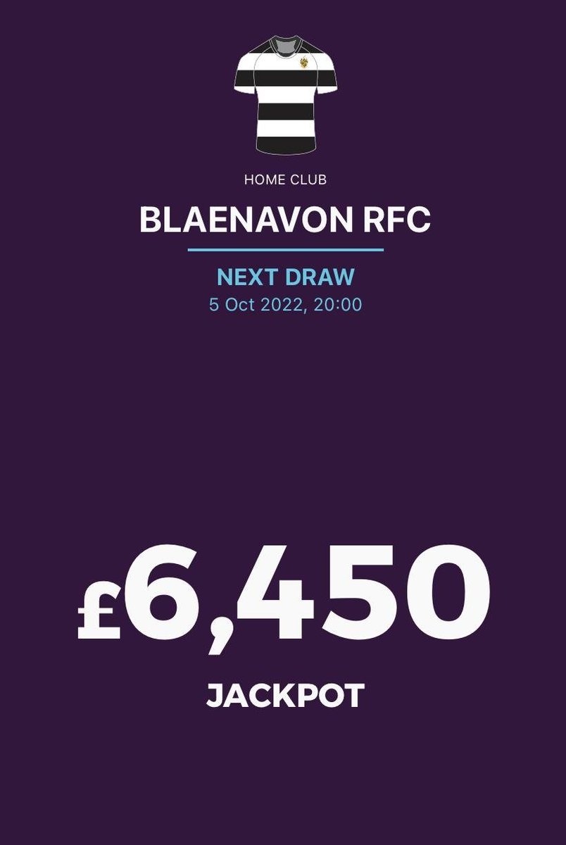 BlaenavonRugby's tweet photo. This week's LOTTO is up! 💲💲 

Comment a💰once you've entered... 👇

Get your numbers in via the @DIGI4_ App or at https://t.co/1hA9cxm9xK. Only £1 to enter 😃

#InItToWinIt #Lotto #Lottery #fingerscrossed #blanfam #communitylotto https://t.co/KJT4zL013C